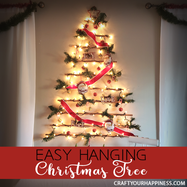 DIY Burlap Garland Tree (Make in 10 minutes or less for $10 or