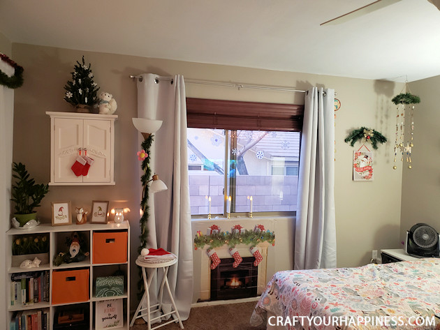 Transform any room using our budget Christmas decorating room makeover ideas using 'mostly' items from the dollar store! Includes awesome projects!