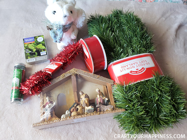 Transform any room using our budget Christmas decorating room makeover ideas using 'mostly' items from the dollar store! Includes awesome projects!