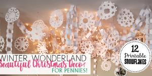 Make a Winter Wonderland for Pennies! Free Snowflake Patterns