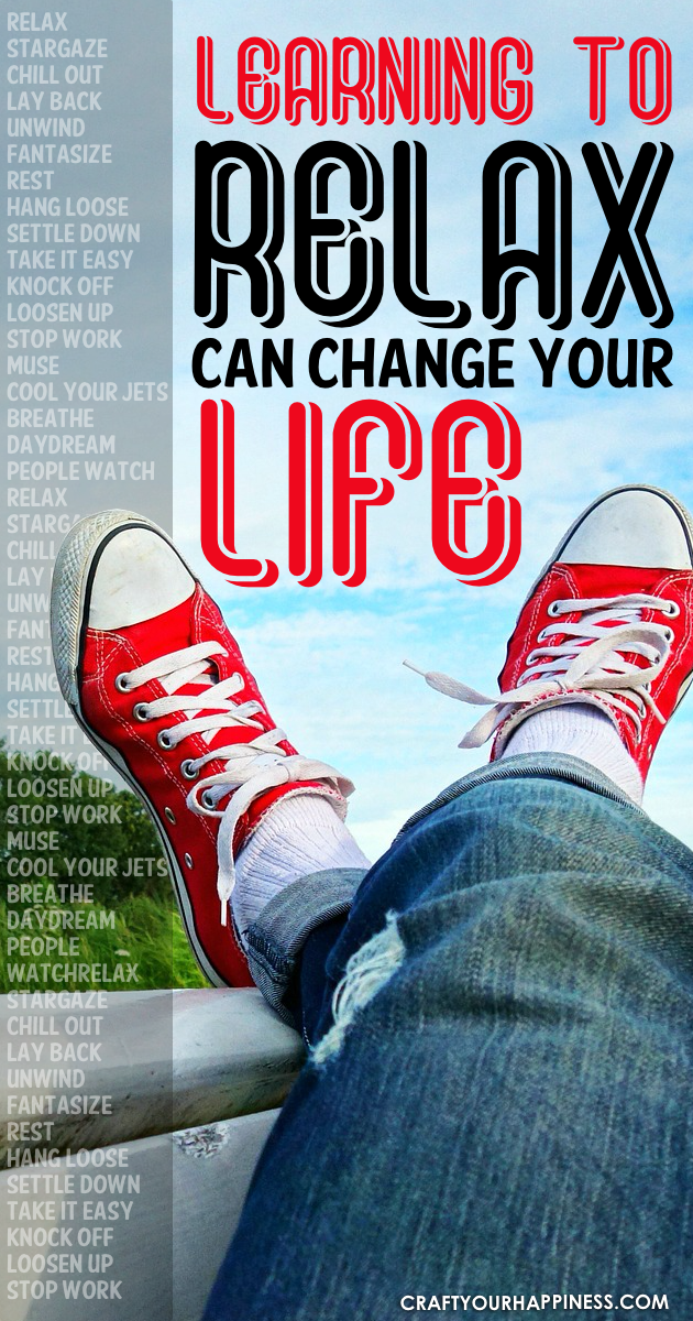 Learning to Relax Can Change Your Life. It's universally accepted that stress is the cause of many diseases and exacerbates problems you have. Relaxing can help!