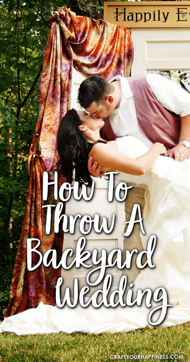 A backyard wedding can allow you to enjoy your special day in a place that’s personal and familiar to you. This post is filled with tips and an example!