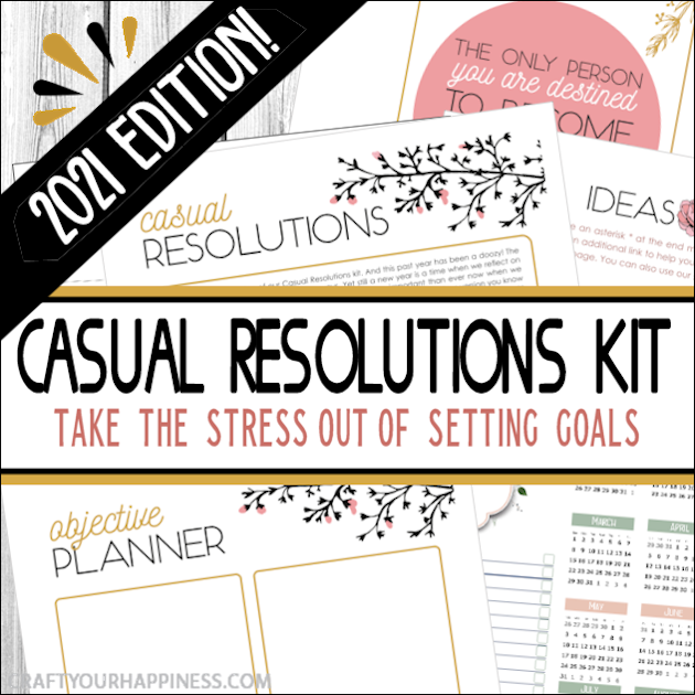 It's 2021 & goals have never been easier! This is our 6th edition of our FREE & popular Casual Resolutions Kit with a whole new theme & ideas!