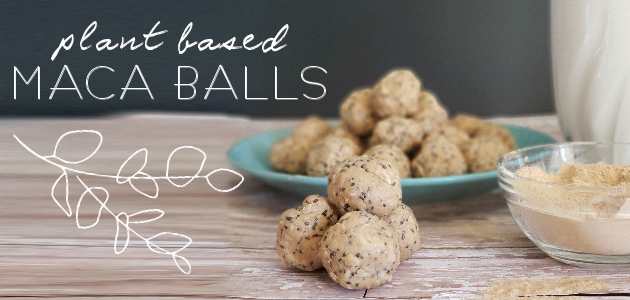 Learn how to make a delicious vegan snack using our quick healthy plant-based maca energy balls snack recipe. 
