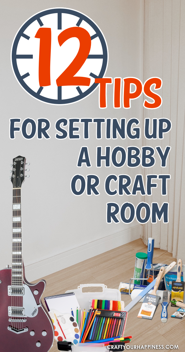Setting up a craft room can be helpful to spend some time with yourself. Create your own space and give yourself the time you deserve.