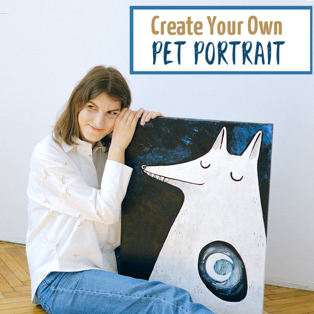 Everyone loves their pets! If you’re looking for some easy steps to create your own pet portrait, we've got you covered.