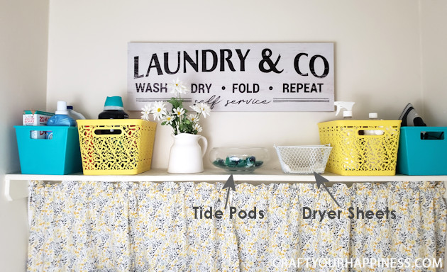 Doing laundry isn't most people's favorite job. Having the area beautified can make it a more pleasant experience. Check out our bright small closet laundry room makeover!