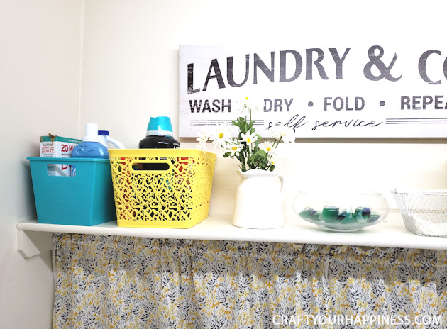 Doing laundry isn't most people's favorite job. Having the area beautified can make it a more pleasant experience. Check out our bright small closet laundry room makeover!