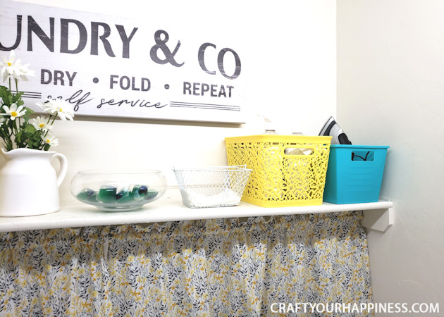 Doing laundry isn't most people's favorite job. Having the area beautified can make it a more pleasant experience. Check out our bright small closet laundry room makeover!