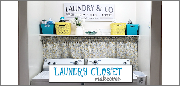 Doing laundry isn't most people's favorite job. Having the area beautified can make it a more pleasant experience. Check out our bright small closet laundry room makeover!