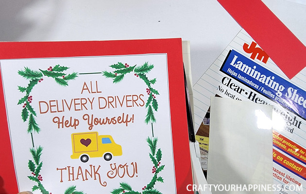 Delivery drivers are some of the hardest-working people out there! Here's a treat idea with a printable sign to show them they're appreciated! 