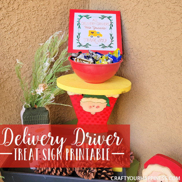 Delivery drivers are some of the hardest-working people out there! Here's a treat idea with a printable sign to show them they're appreciated! 