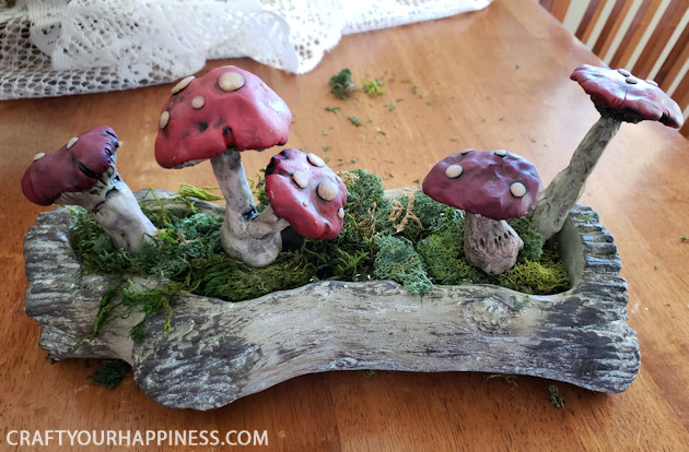 If you love whimsical decor you'll enjoy our quick DIY clay mushrooms! They're easy to make and can be placed in any planter.