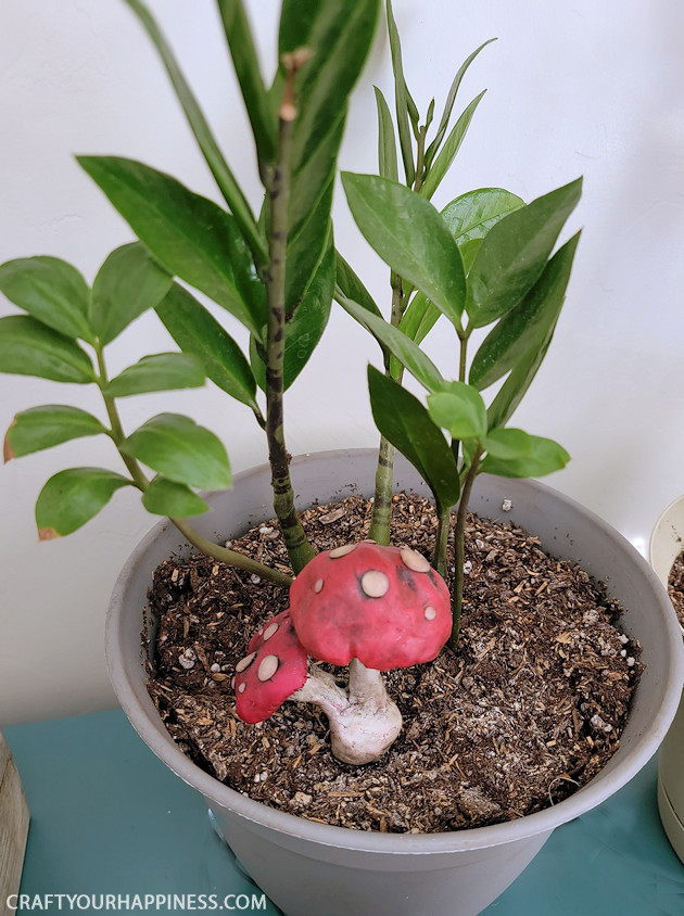 If you love whimsical decor you'll enjoy our quick DIY clay mushrooms! They're easy to make and can be placed in any planter.