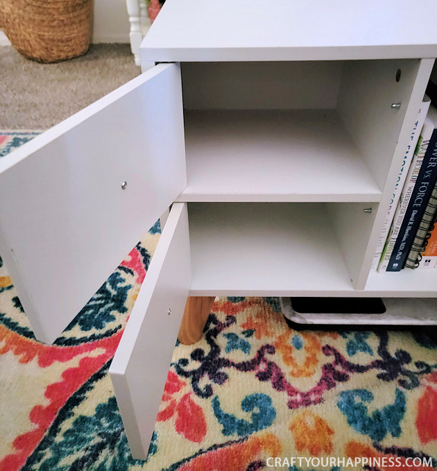 If you have any small cubby nooks that you wish were easier to access check out our easy stylish pull-out drawers made from dollar store baskets!