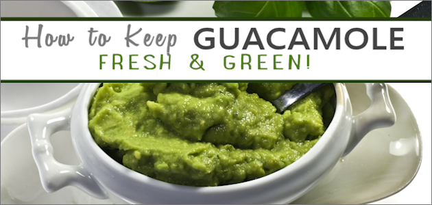 I finally figured out how to keep guacamole green and fresh in your refrigerator! No kidding, this idea really works! Easy and quick.