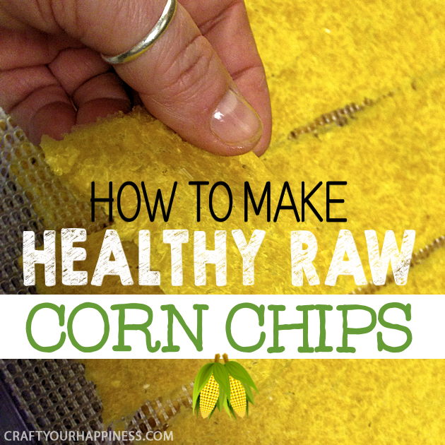 This raw corn chip recipe can be made in a dehydrator or oven. They can be soft or crisp and have a sweet taste, great for snacking!