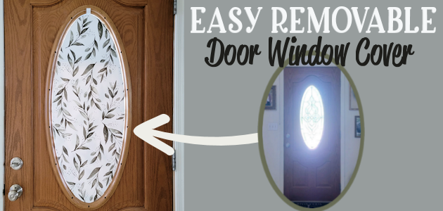 Simple DIY Wood Door Window Cover