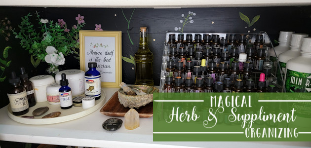Organize Suppliments in a Magical Herb Closet 47