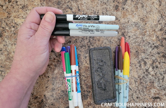 Get Organized with Dry Erase Sheets (and some Free Printables