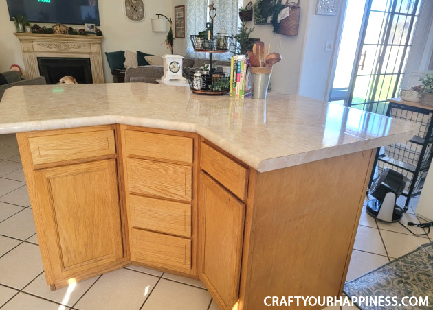 Learning how to cover a countertop with contact paper is easier than you think! It can last a long time if you're careful with it!