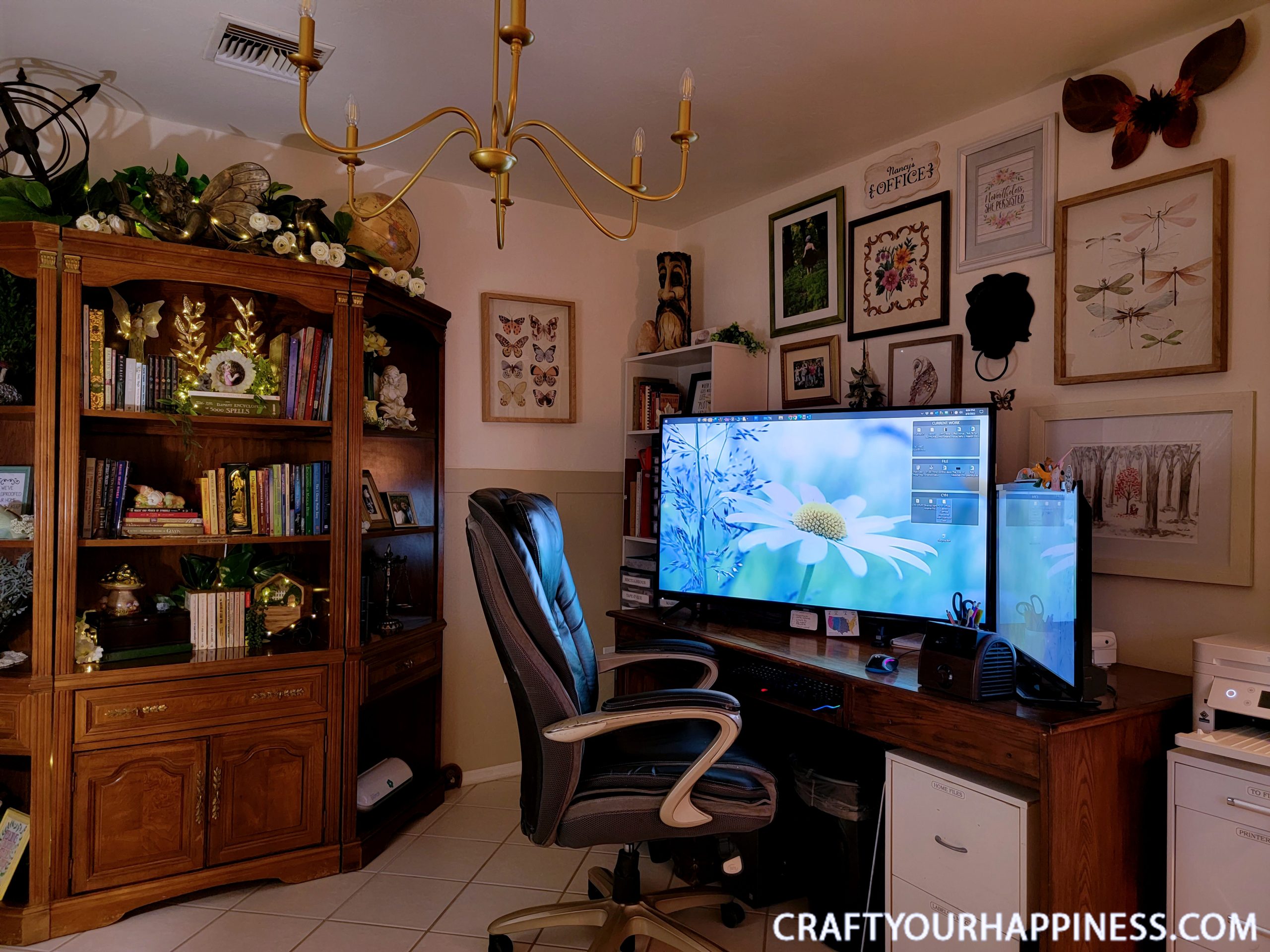 If you're looking for some inspiration for your home you will LOVE our home office library makeover with a window seat. It's beyond magical!