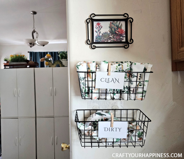 Sew Many Ways: DIY Under Sink Paper Towel Holder…2 Hooks and Ribbon!