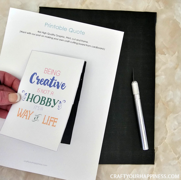 Inexpensive DIY Craft Cutting Mat